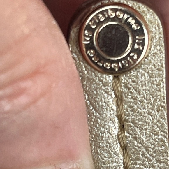 LIZ CLAIBORNE Large Bronz Hobo Bag Gorgeous Patina Multipockets Zippered - Picture 9 of 16